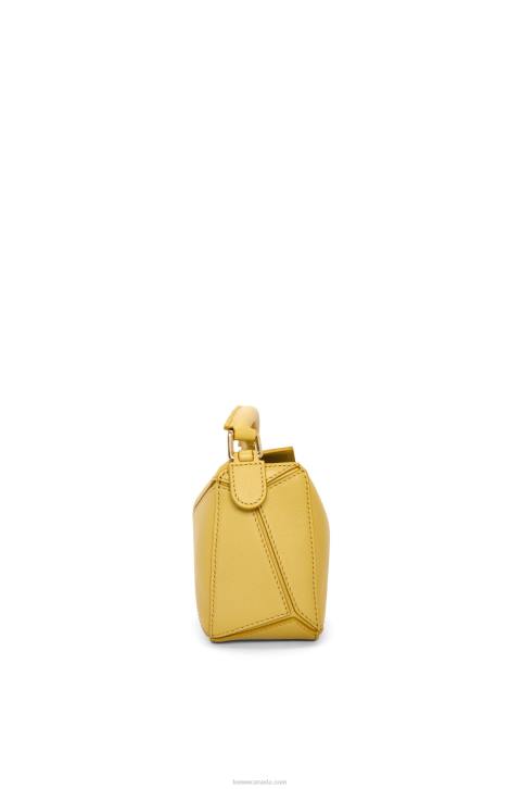 Loewe Mini Puzzle bag in classic calfskin 688V201 Women Bright Ochre