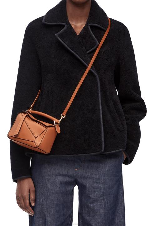 Loewe Mini Puzzle bag in classic calfskin 688V214 Women Tan