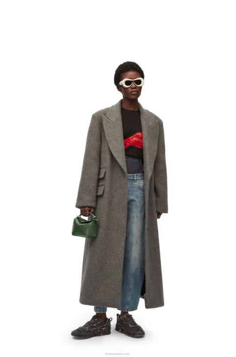 Loewe Mini Puzzle bag in satin calfskin 688V270 Women Vintage Khaki