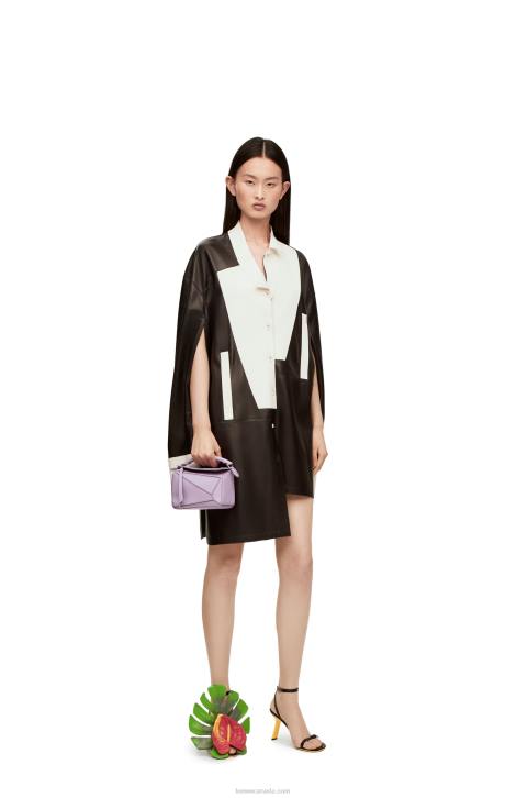 Loewe Mini Puzzle bag in soft grained calfskin 688V199 Women Light Mauve