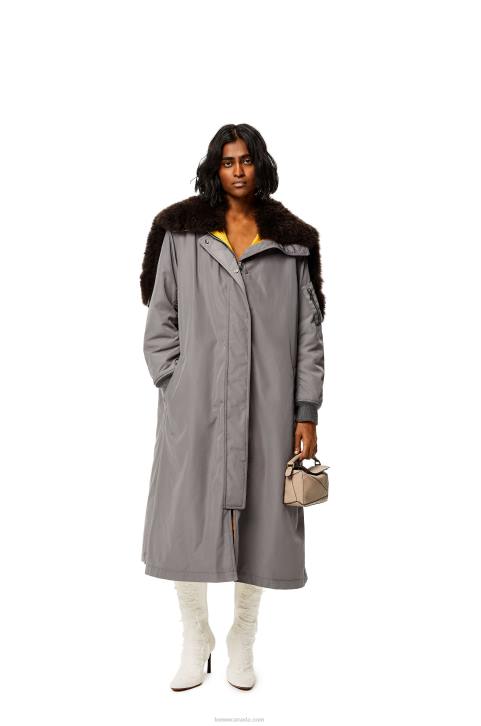 Loewe Mini Puzzle bag in soft grained calfskin 688V220 Women Sand