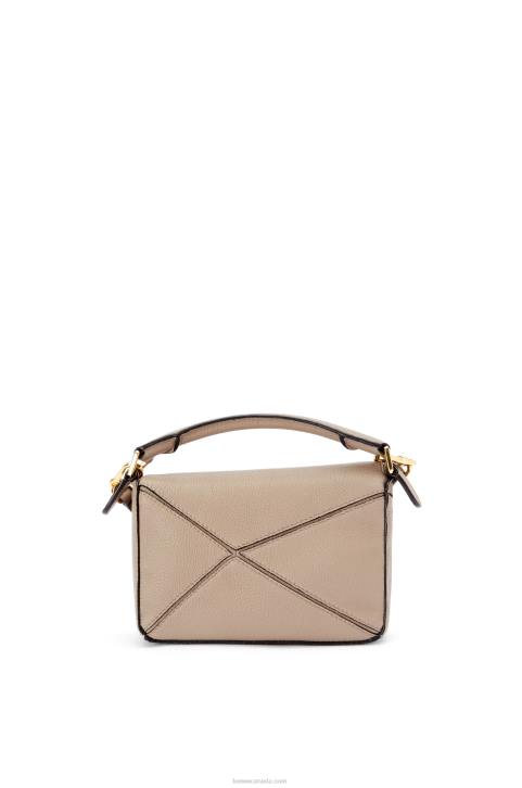 Loewe Mini Puzzle bag in soft grained calfskin 688V220 Women Sand