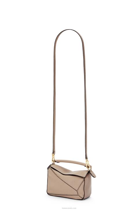 Loewe Mini Puzzle bag in soft grained calfskin 688V220 Women Sand