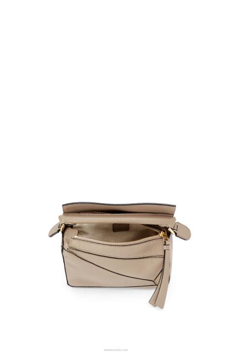 Loewe Mini Puzzle bag in soft grained calfskin 688V220 Women Sand