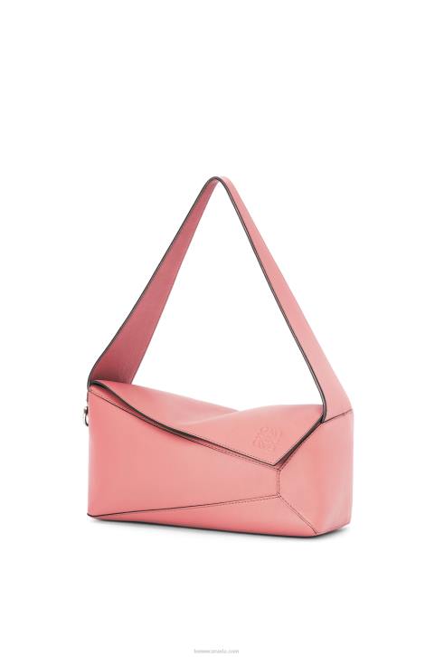 Loewe Puzzle Hobo bag in nappa calfskin 688V437 Women Peach Bloom