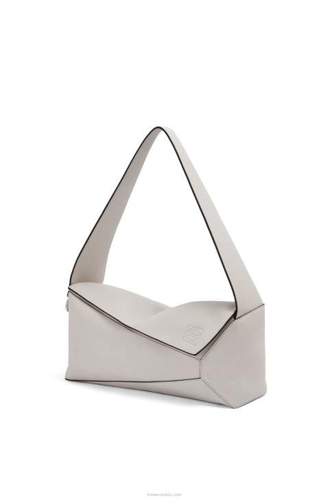 Loewe Puzzle Hobo bag in nappa calfskin 688V438 Women Ghost