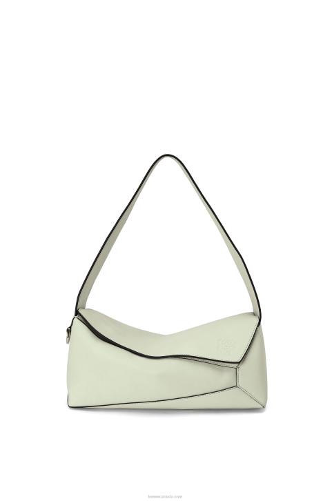 Loewe Puzzle Hobo bag in nappa calfskin 688V457 Women Light Celadon