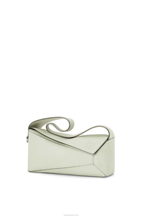 Loewe Puzzle Hobo bag in nappa calfskin 688V457 Women Light Celadon