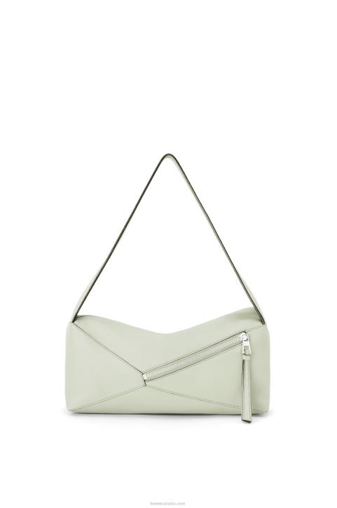 Loewe Puzzle Hobo bag in nappa calfskin 688V457 Women Light Celadon