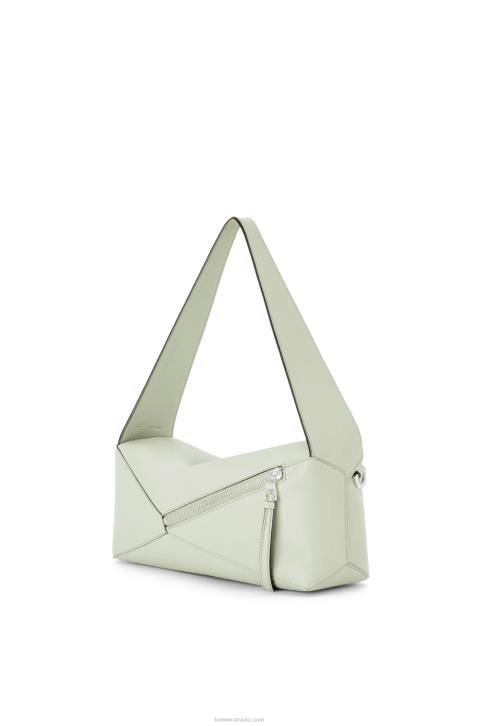 Loewe Puzzle Hobo bag in nappa calfskin 688V457 Women Light Celadon
