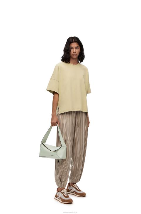 Loewe Puzzle Hobo bag in nappa calfskin 688V457 Women Light Celadon