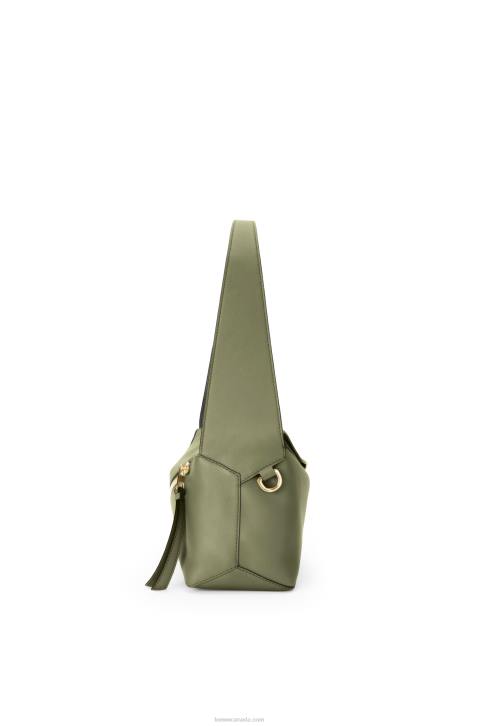 Loewe Puzzle Hobo bag in nappa calfskin 688V471 Women Avocado Green