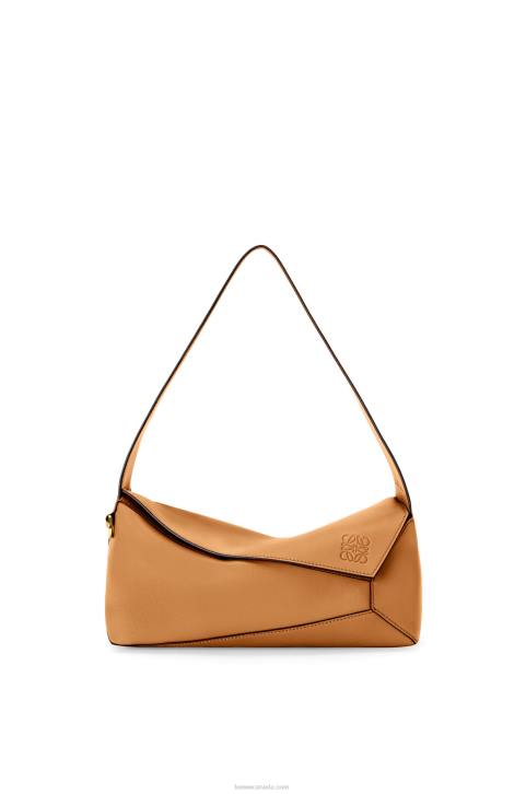 Loewe Puzzle Hobo bag in nappa calfskin 688V473 Women Warm Desert