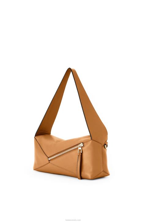 Loewe Puzzle Hobo bag in nappa calfskin 688V473 Women Warm Desert