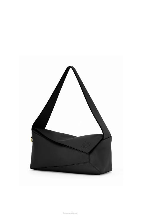 Loewe Puzzle Hobo bag in nappa calfskin 688V513 Women Black