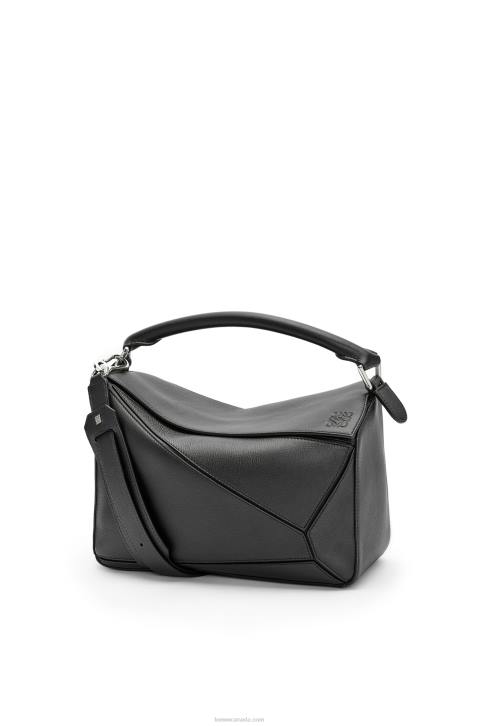 Loewe Puzzle bag in classic calfskin 688V479 Women Black