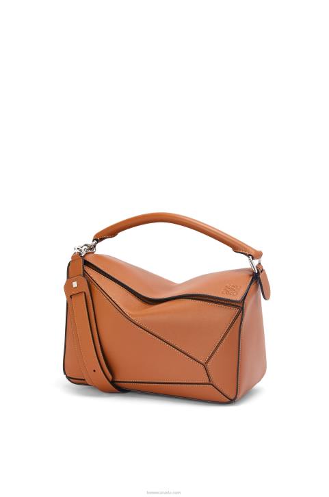 Loewe Puzzle bag in classic calfskin 688V487 Women Tan
