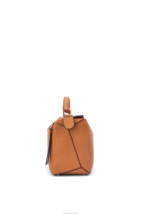 Loewe Puzzle bag in soft grained calfskin 688V369 Women Light Caramel