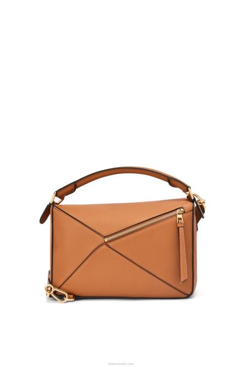 Loewe Puzzle bag in soft grained calfskin 688V369 Women Light Caramel