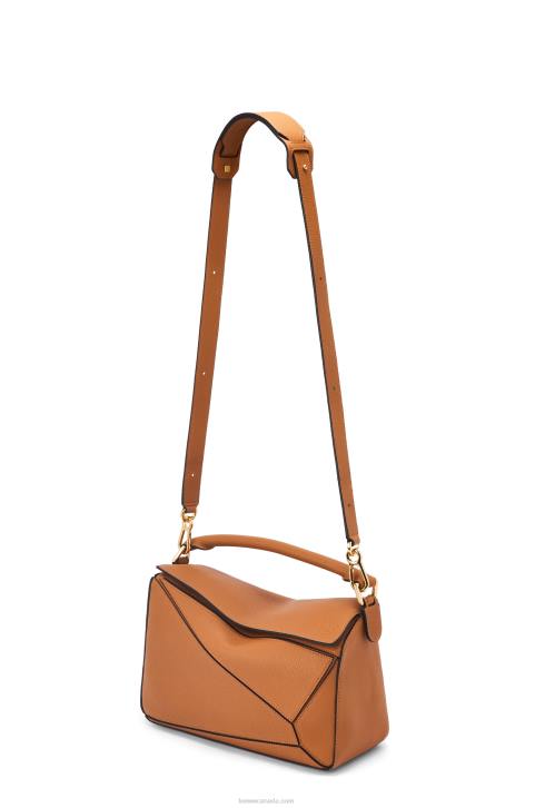 Loewe Puzzle bag in soft grained calfskin 688V369 Women Light Caramel