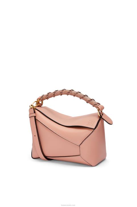 Loewe Small Puzzle Edge bag in nappa calfskin 688V498 Women Dusty Pink