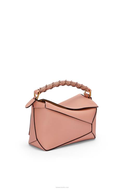 Loewe Small Puzzle Edge bag in nappa calfskin 688V498 Women Dusty Pink