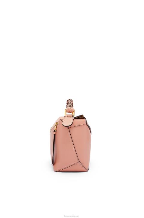 Loewe Small Puzzle Edge bag in nappa calfskin 688V498 Women Dusty Pink