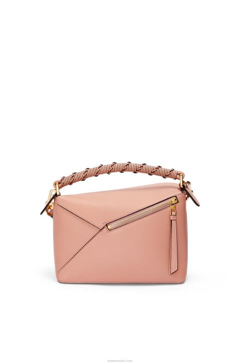 Loewe Small Puzzle Edge bag in nappa calfskin 688V498 Women Dusty Pink