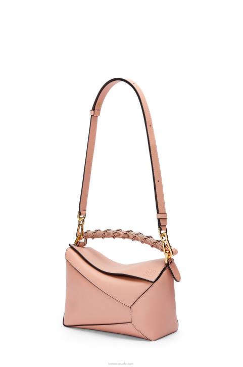 Loewe Small Puzzle Edge bag in nappa calfskin 688V498 Women Dusty Pink