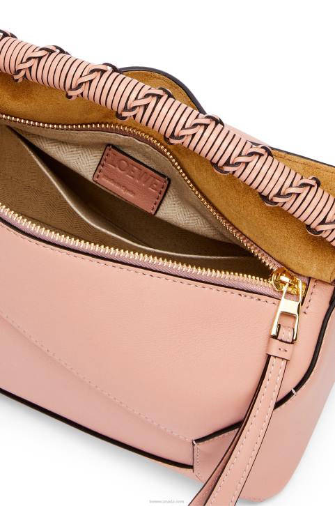 Loewe Small Puzzle Edge bag in nappa calfskin 688V498 Women Dusty Pink