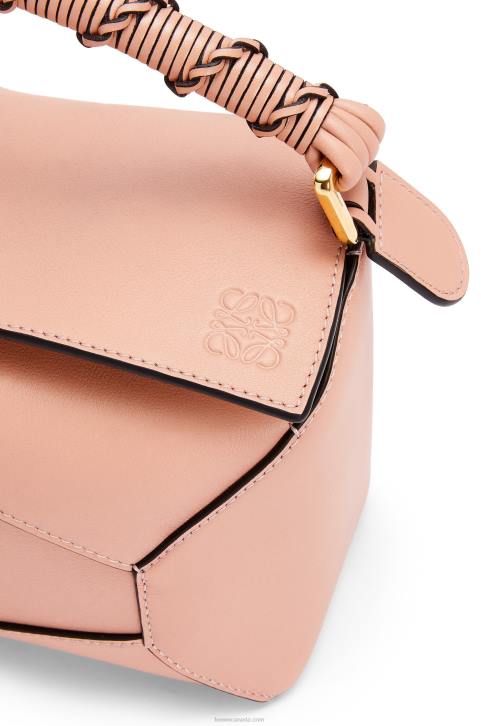 Loewe Small Puzzle Edge bag in nappa calfskin 688V498 Women Dusty Pink