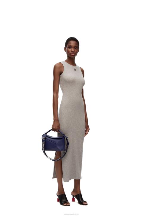 Loewe Small Puzzle Edge bag in satin calfskin 688V531 Women Deep Purple Glaze