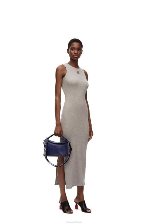 Loewe Small Puzzle Edge bag in satin calfskin 688V531 Women Deep Purple Glaze