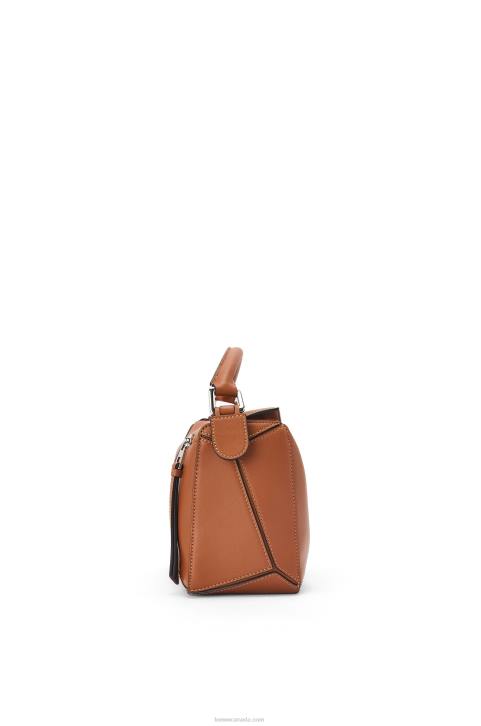 Loewe Small Puzzle bag in classic calfskin 688V364 Women Tan