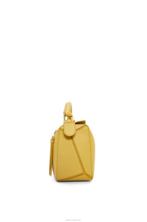 Loewe Small Puzzle bag in classic calfskin 688V365 Women Bright Ochre