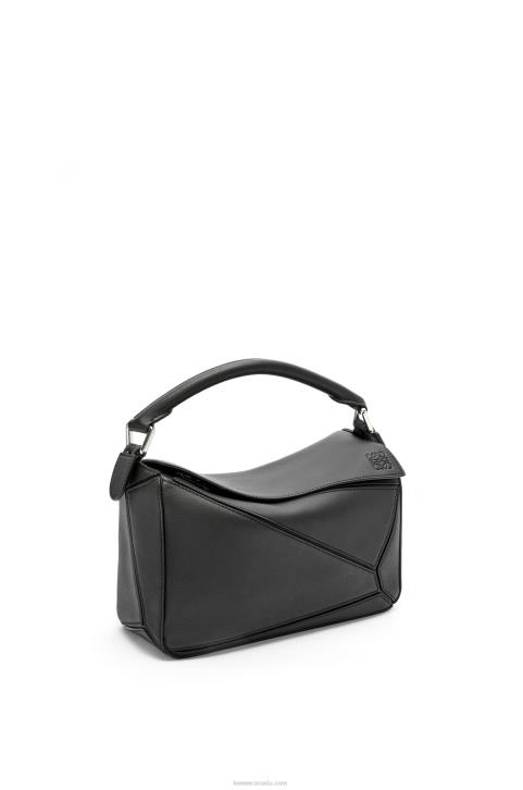 Loewe Small Puzzle bag in classic calfskin 688V478 Women Black