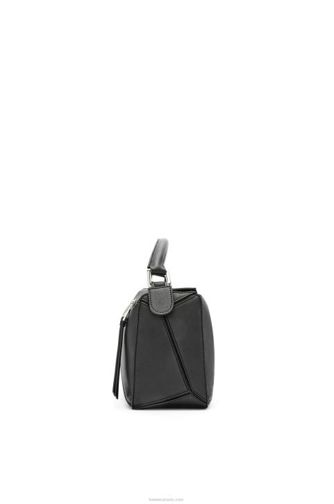 Loewe Small Puzzle bag in classic calfskin 688V478 Women Black