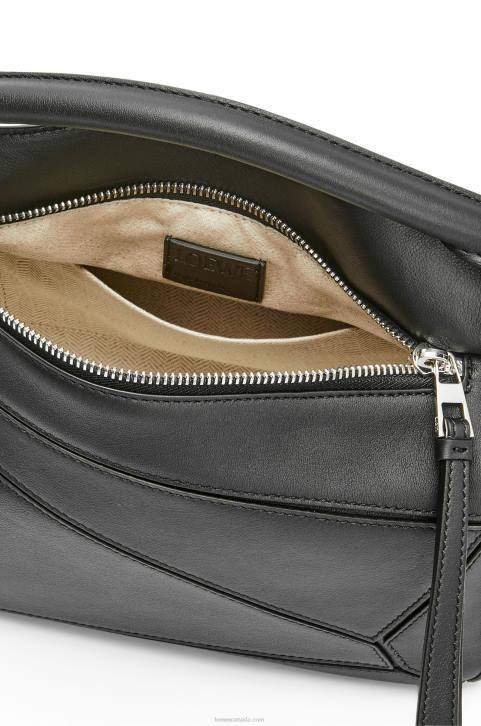 Loewe Small Puzzle bag in classic calfskin 688V478 Women Black