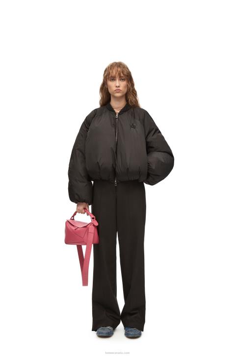 Loewe Small Puzzle bag in satin calfskin 688V490 Women Plumrose