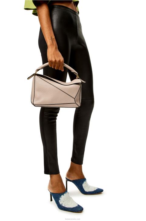 Loewe Small Puzzle bag in soft grained calfskin 688V397 Women Sand