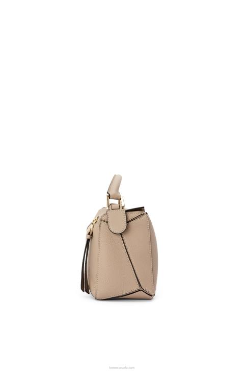 Loewe Small Puzzle bag in soft grained calfskin 688V397 Women Sand