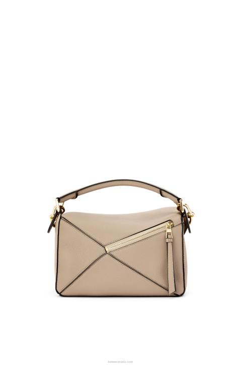 Loewe Small Puzzle bag in soft grained calfskin 688V397 Women Sand