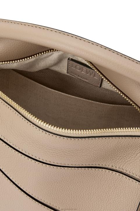 Loewe Small Puzzle bag in soft grained calfskin 688V397 Women Sand