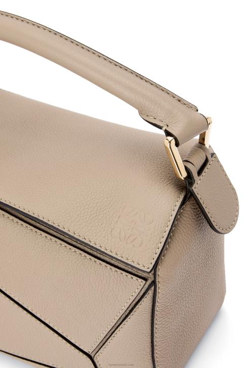 Loewe Small Puzzle bag in soft grained calfskin 688V397 Women Sand