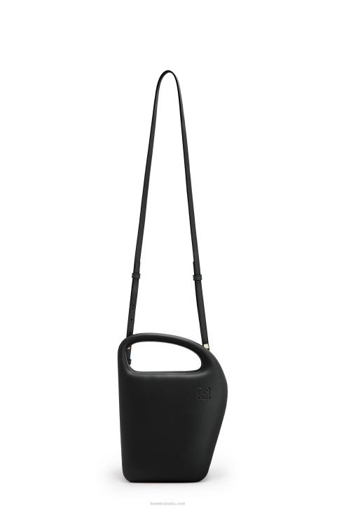 Loewe Architects D bag in natural calfskin 688V171 Women Black