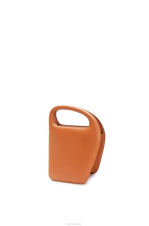 Loewe Architects D bag in natural calfskin 688V182 Women Tan
