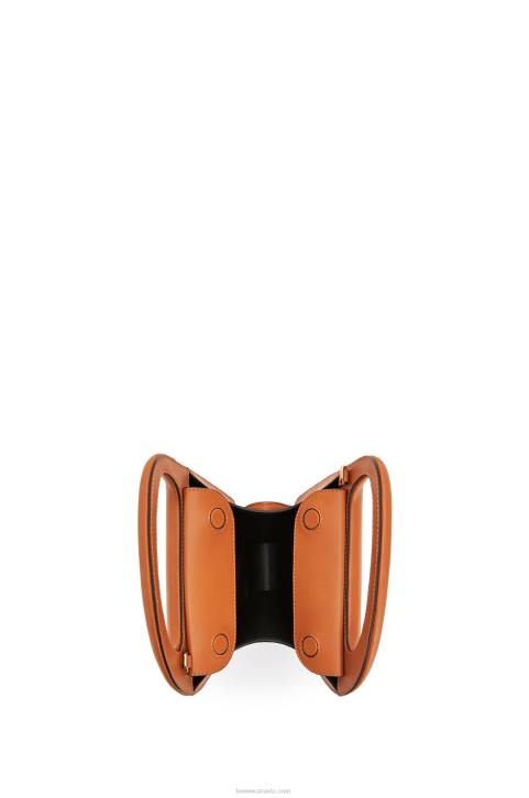 Loewe Architects D bag in natural calfskin 688V182 Women Tan