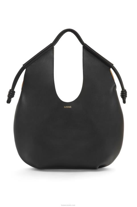 Loewe Paseo Tote in shiny nappa calfskin 688V132 Women Black