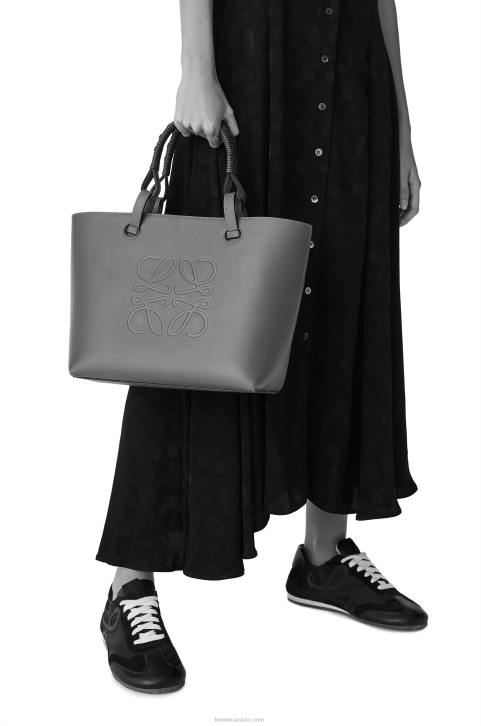 Loewe Small Anagram Tote bag in classic calfskin 688V124 Women Tan