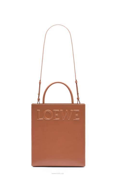 Loewe Standard A4 Tote in sleek calfskin 688V115 Women Tan